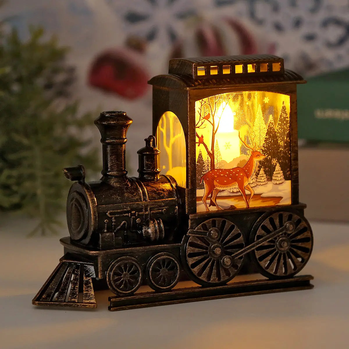 ππ Retro Train LED Night Light β Festive Vintage Glow Luminex Lights