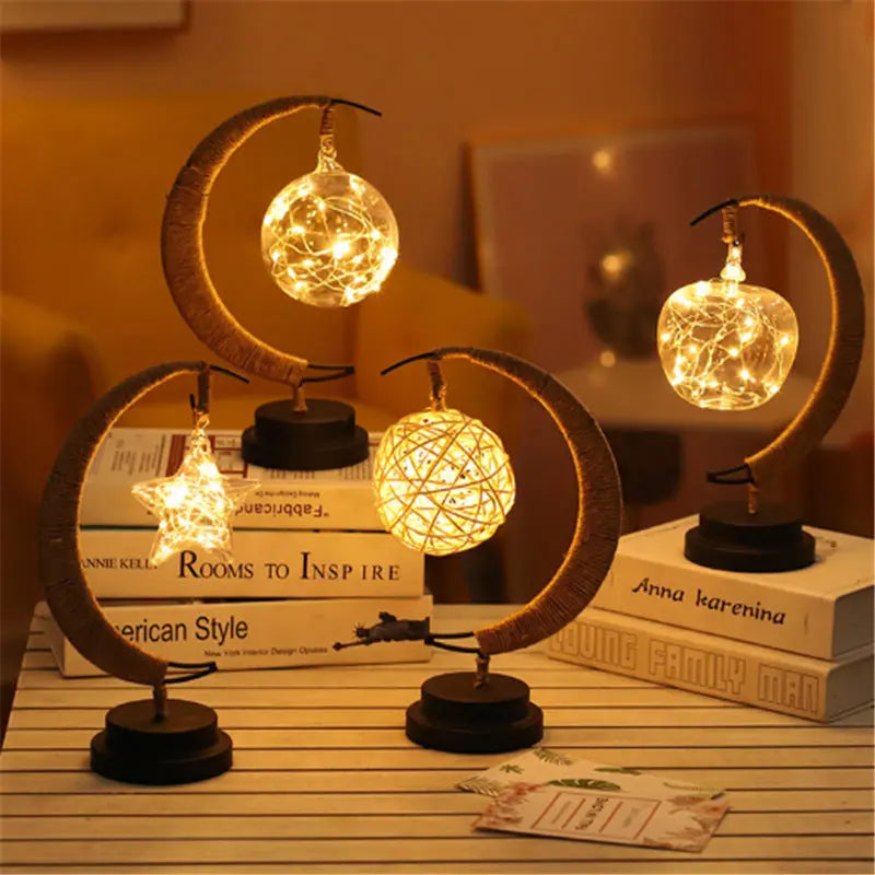 πβπ LED Star, Moon & Apple Decorative Lights β Festive Glow Anywhere Luminex Lights