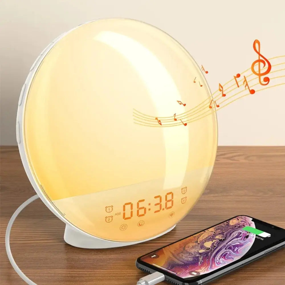 Wake Up Light Alarm Clock with Sunrise Simulation and Dual Alarms