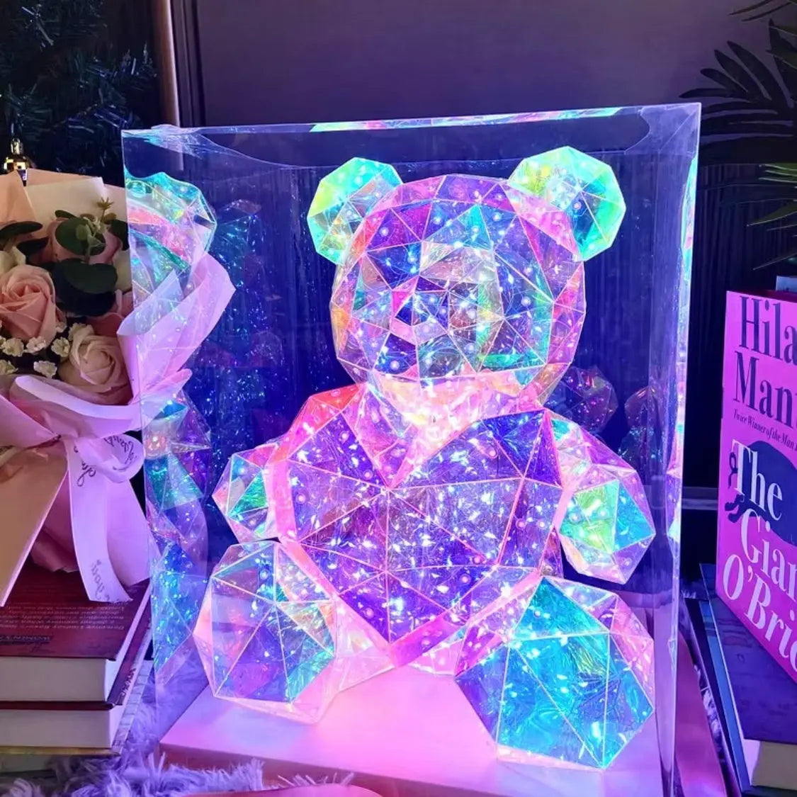 30cm LED Rose Teddy Bear