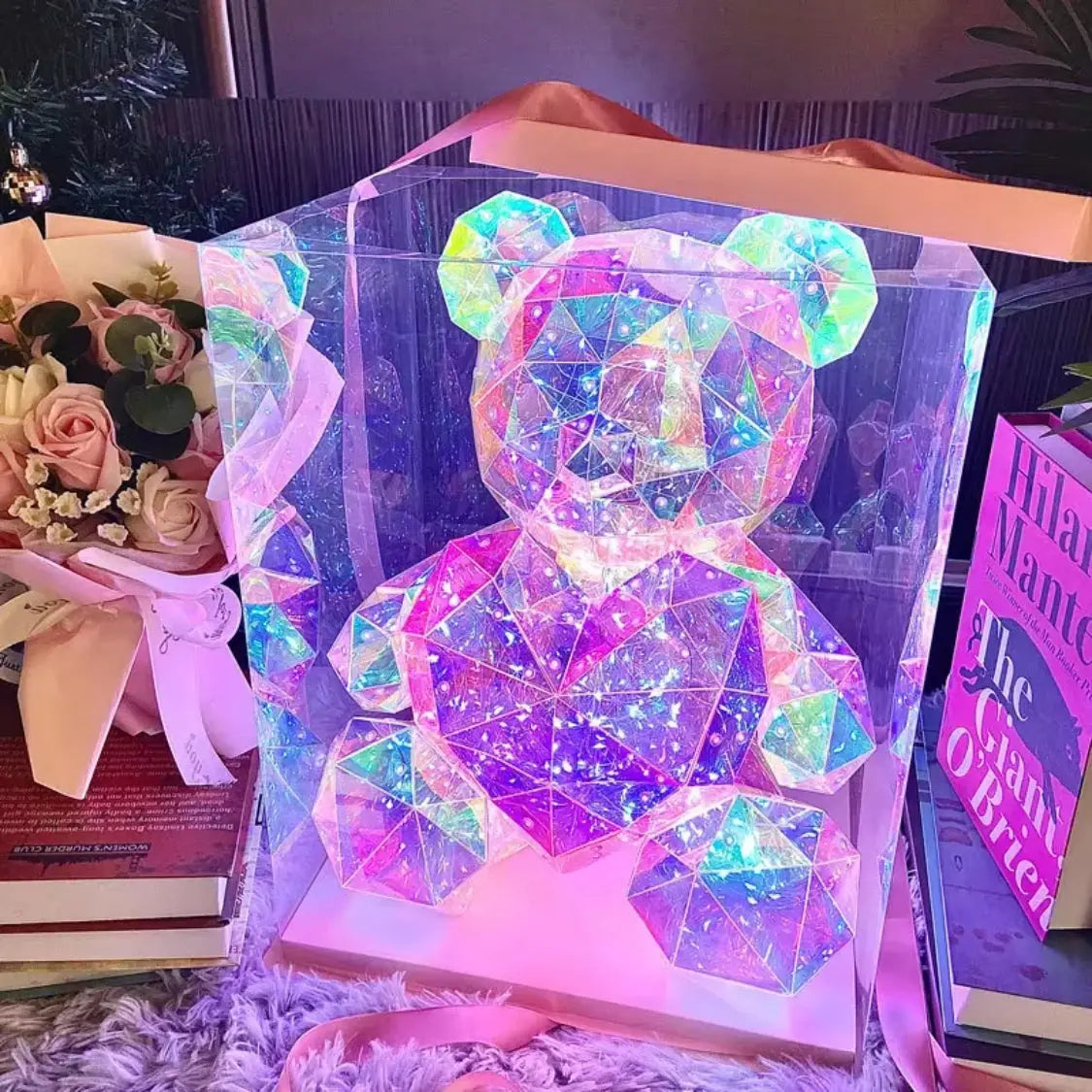 30cm LED Rose Teddy Bear