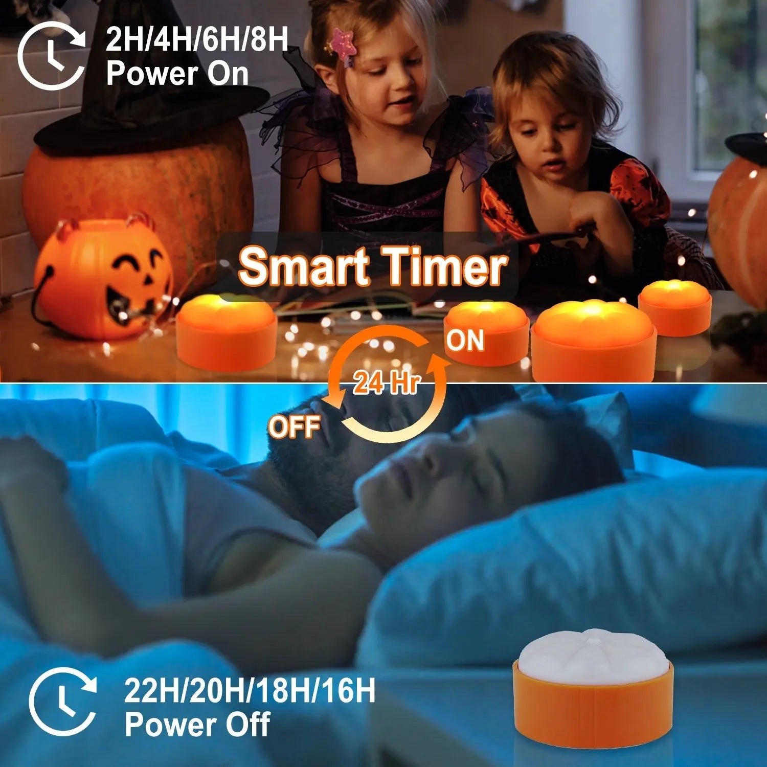 πβ¨ Halloween LED Pumpkin Lights β 4 Pack Flameless Battery Operated with Remote & Timer π»π―οΈ Luminex Lights