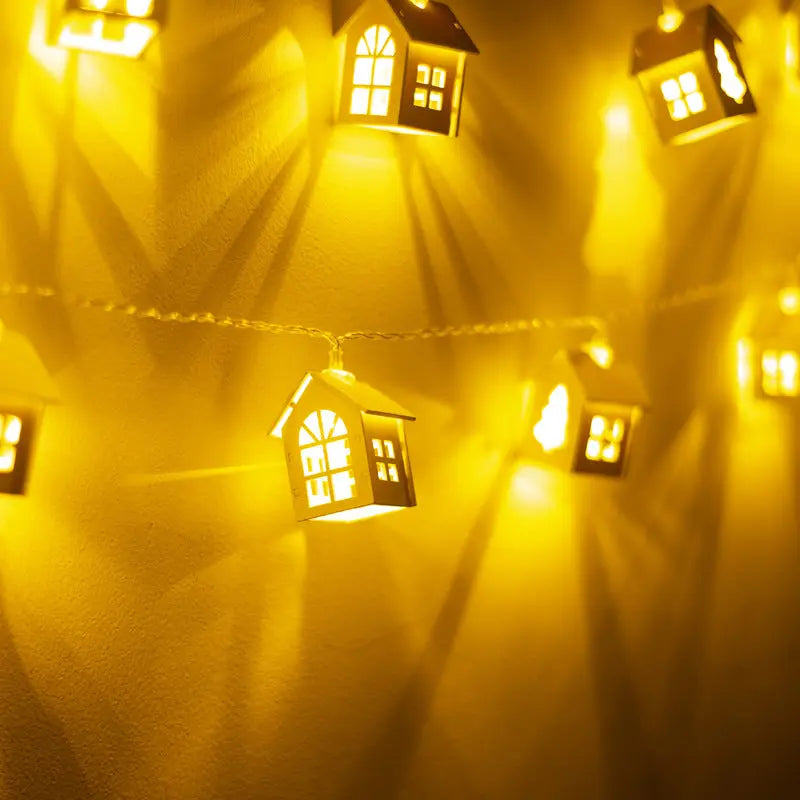 π β¨ House-Shaped LED String Lights β Christmas & Halloween Lantern Decorations ππ² Luminex Lights