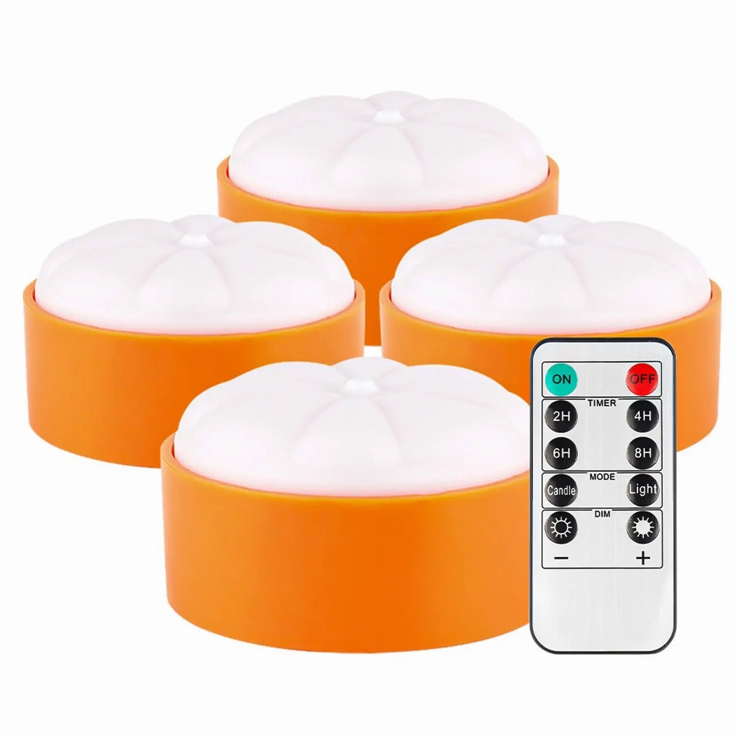πβ¨ Halloween LED Pumpkin Lights β 4 Pack Flameless Battery Operated with Remote & Timer π»π―οΈ Luminex Lights
