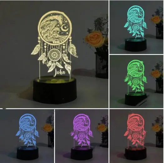 πβ¨ Custom Dream Catcher Night Lights III38 β Modern Glow for Peaceful Nights Luminex Lights