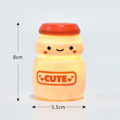 ✨Milk Tea & Yakult Night Lights – Cute Glow for Any Space