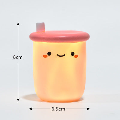 ✨Milk Tea & Yakult Night Lights – Cute Glow for Any Space