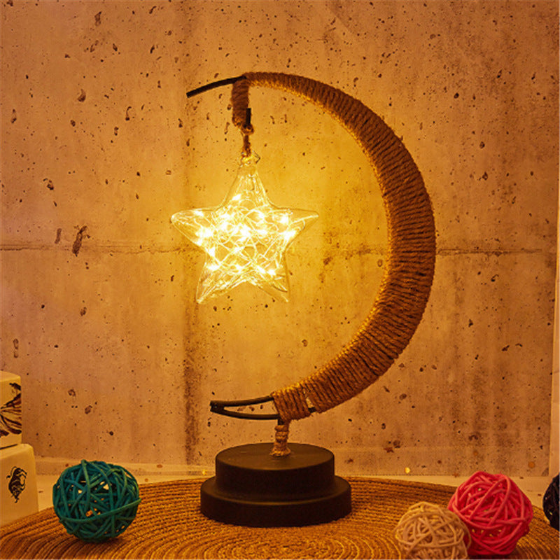 🌙⭐🍎 LED Star, Moon & Apple Decorative Lights – Festive Glow Anywhere