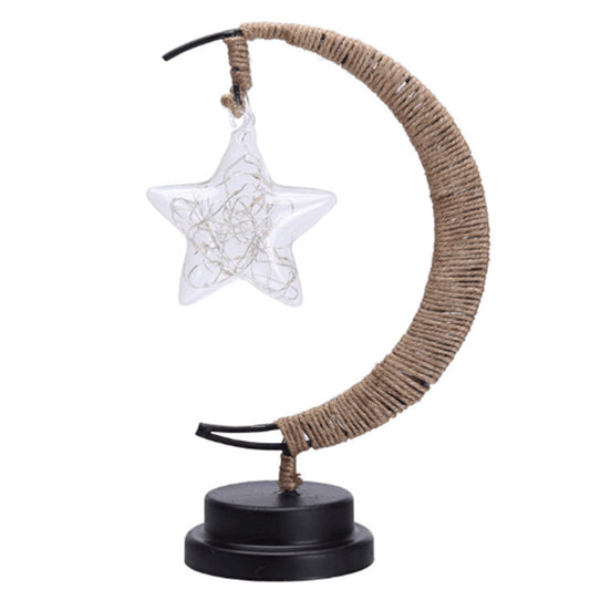 🌙⭐🍎 LED Star, Moon & Apple Decorative Lights – Festive Glow Anywhere