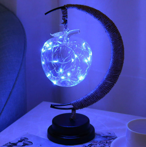 🌙⭐🍎 LED Star, Moon & Apple Decorative Lights – Festive Glow Anywhere