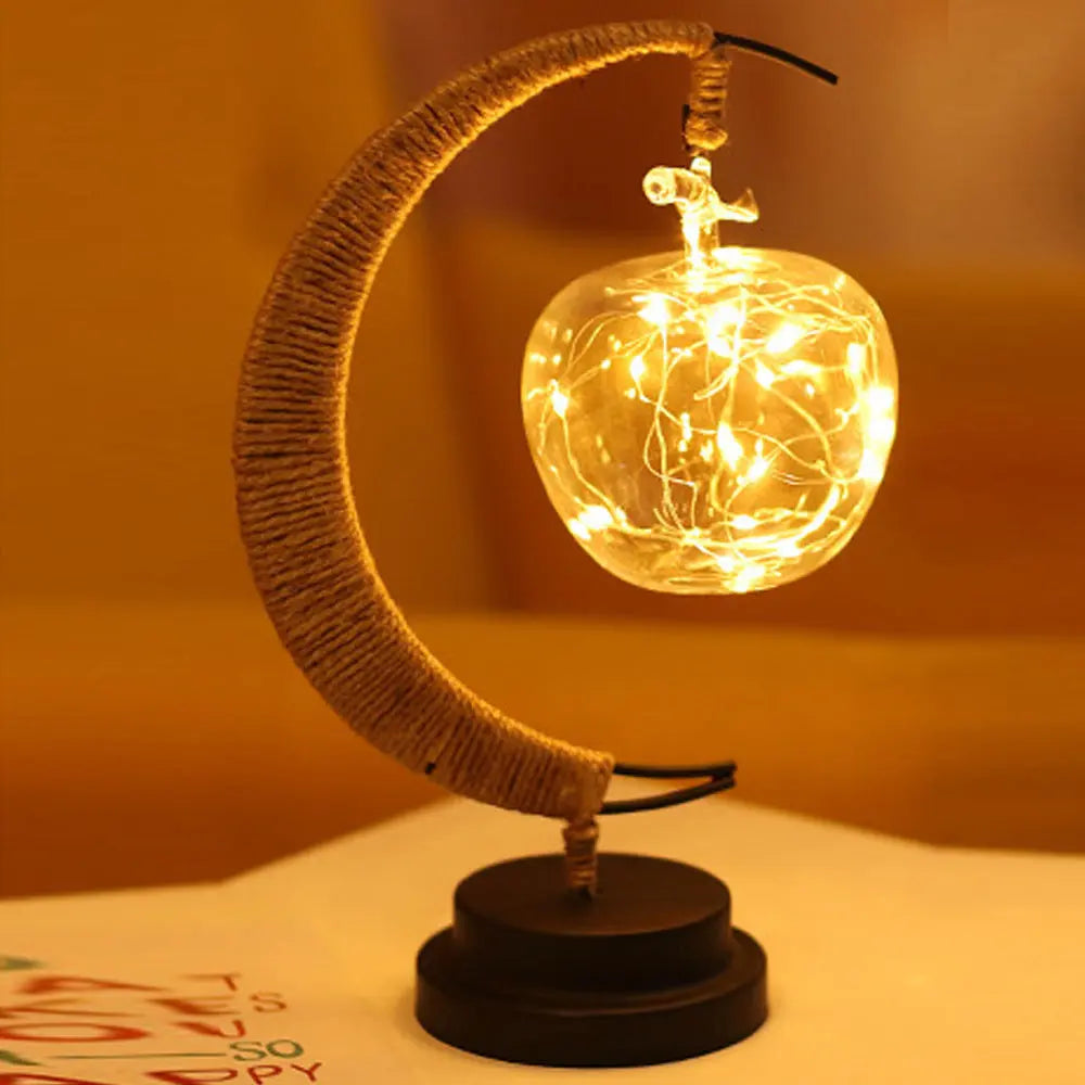 🌙⭐🍎 LED Star, Moon & Apple Decorative Lights – Festive Glow Anywhere Luminex Lights