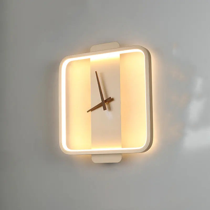 ✨🕰️ Nordic Wall Clock Lamp – Stylish Bedside & Bedroom LED Lighting 🛏️💡 Nova Lights