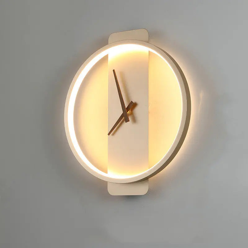 ✨🕰️ Nordic Wall Clock Lamp – Stylish Bedside & Bedroom LED Lighting 🛏️💡 Nova Lights