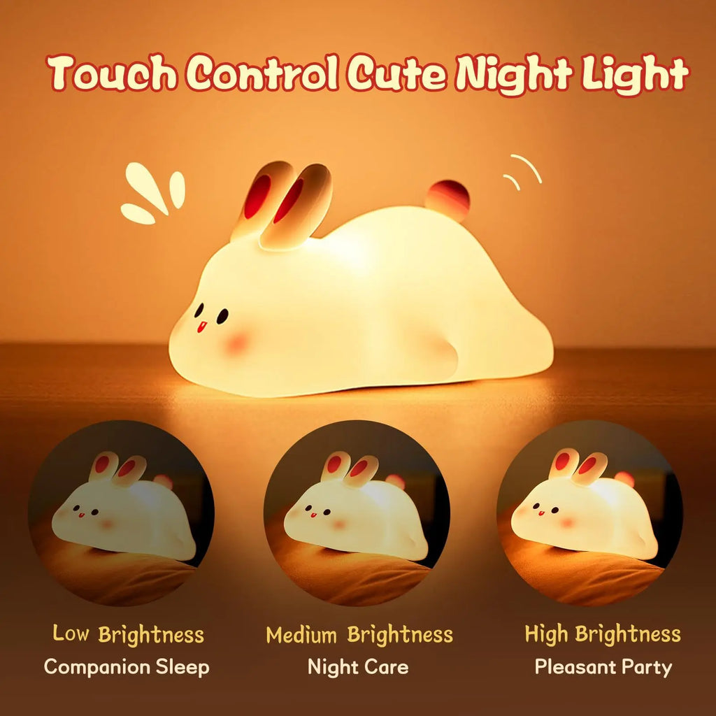 ✨ Bunny Glow Touch-Sensor LED Night Light Luminex Lights