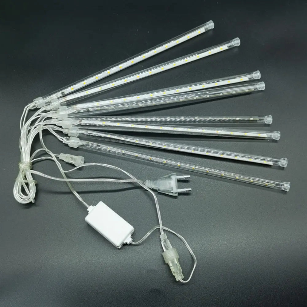 Solar LED Meteor Shower Rain Lights Holiday String Lights Waterproof Garden Light