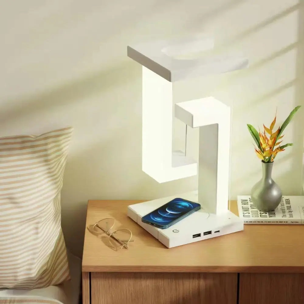 Floating Lamp Night Light With Wireless Charging