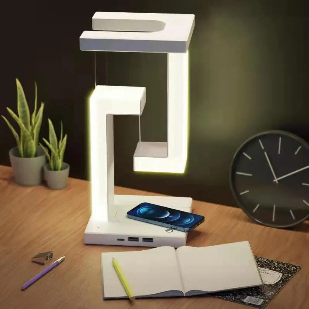 Floating Lamp Night Light With Wireless Charging