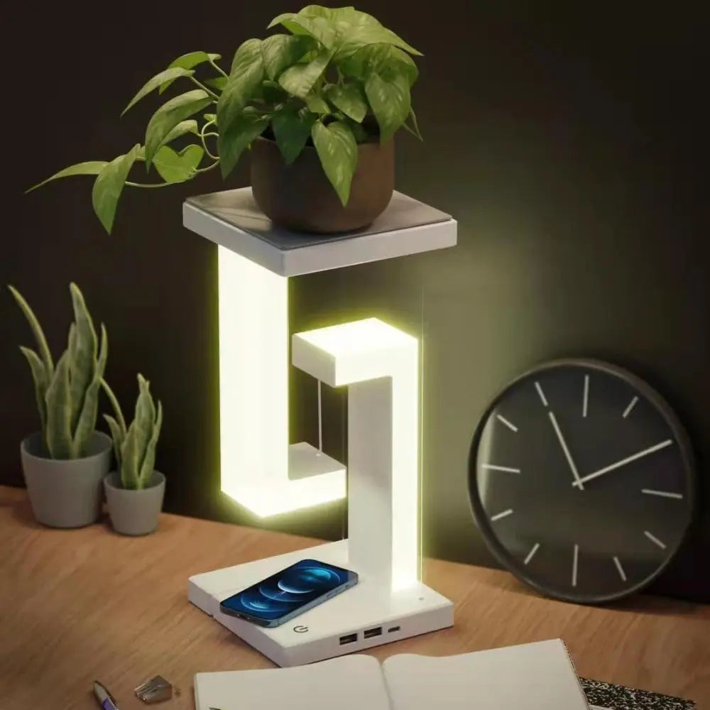 Floating Lamp Night Light With Wireless Charging