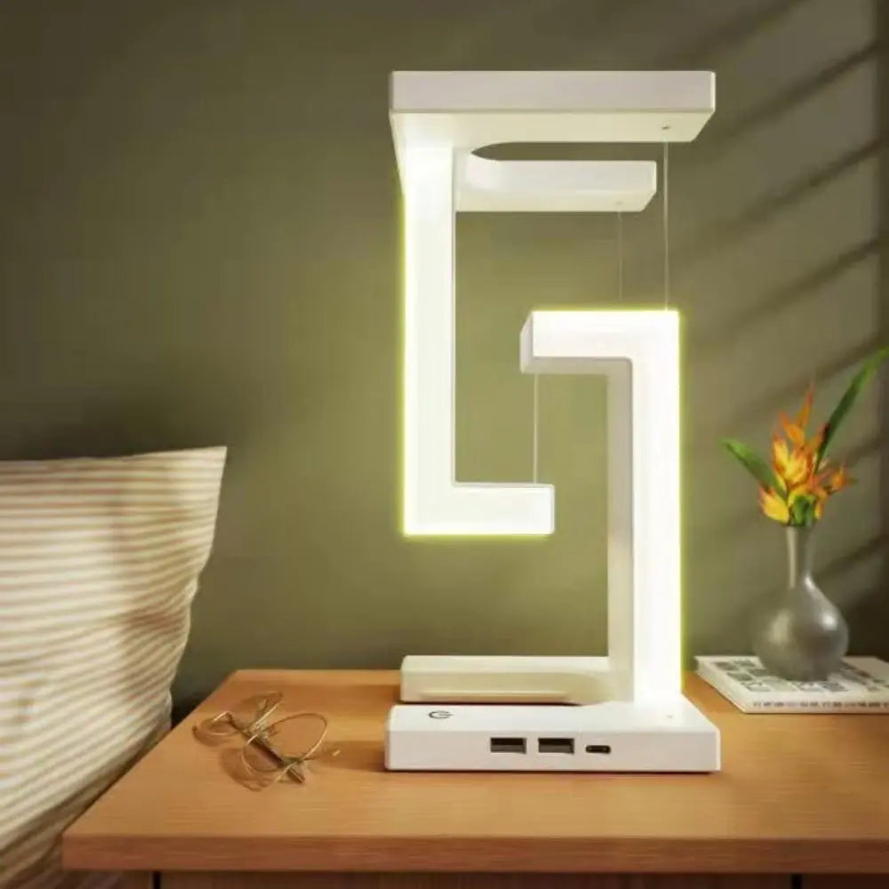 Floating Lamp Night Light With Wireless Charging