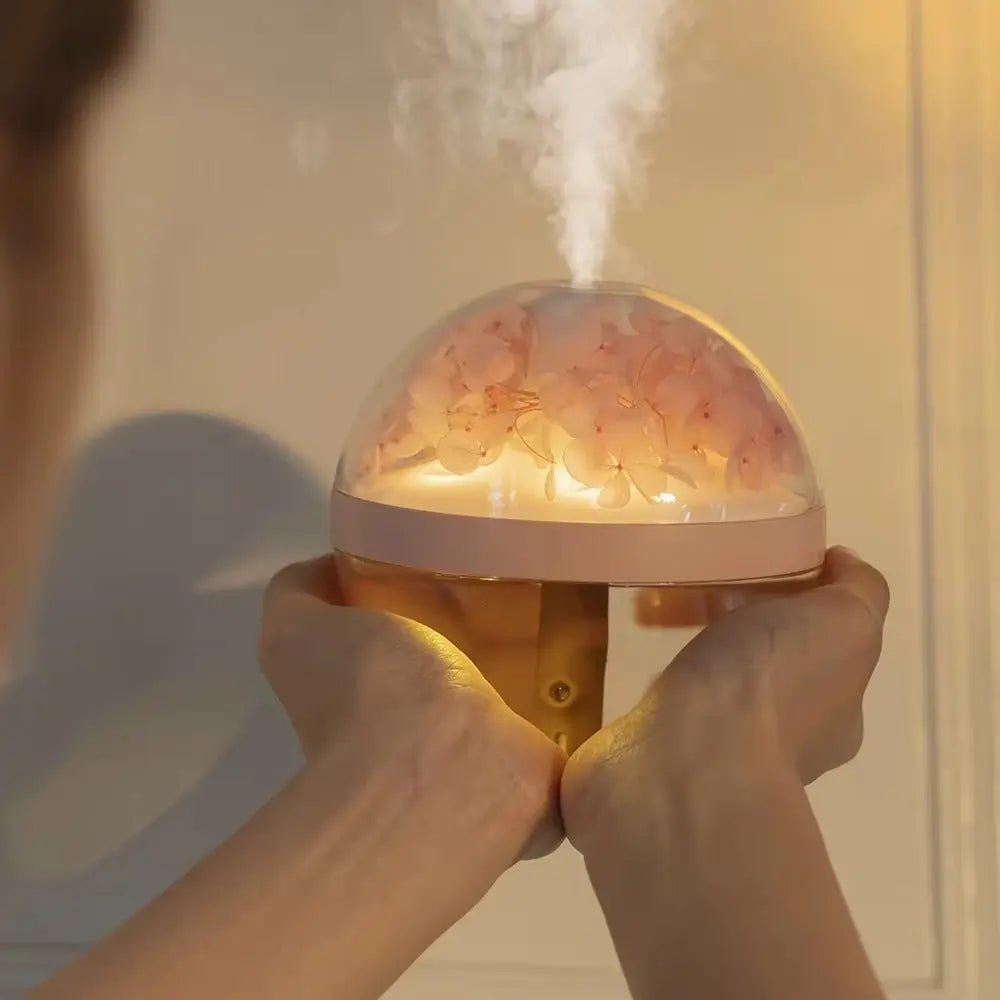 270ml USB Rechargeable Air Humidifier with LED Light and Mist Function