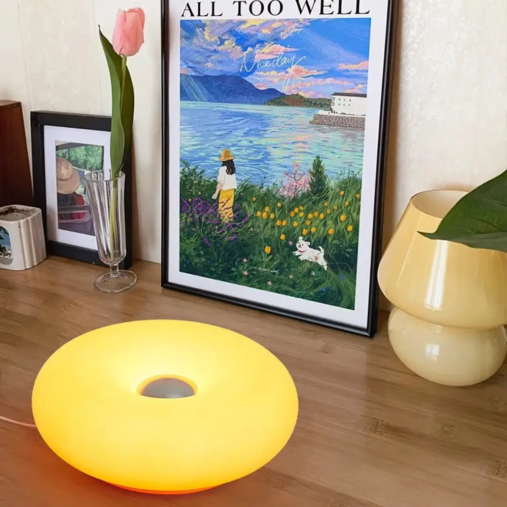 Donut Table Lamp with USB Plug for Ambient Lighting