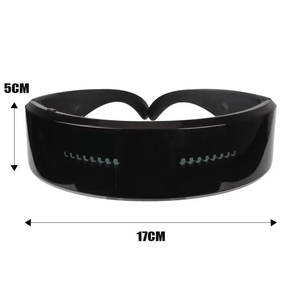 DIY Shining Electronic Futuristic Eyewear Glow The Dark Bluetooth LED Luminous Glasses