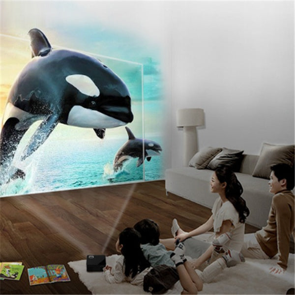 📽️✨ Mini USB Smart Projector – Compact Home Theater Anywhere 🎬