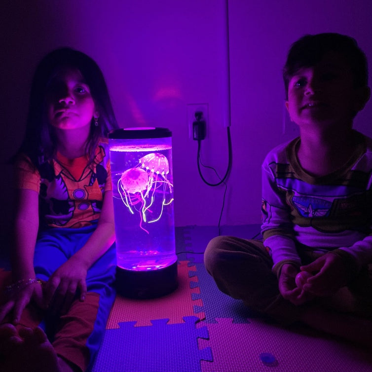 🌊✨ LED Jellyfish Volcano Aquarium Lamp – Night Light & Mood Booster 💡🐠