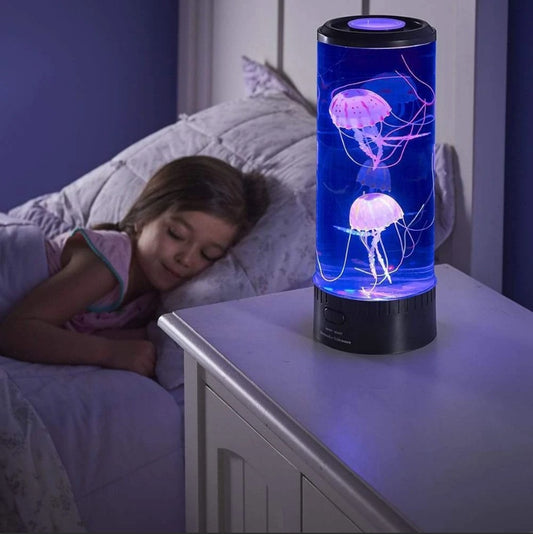🌊✨ LED Jellyfish Volcano Aquarium Lamp – Night Light & Mood Booster 💡🐠