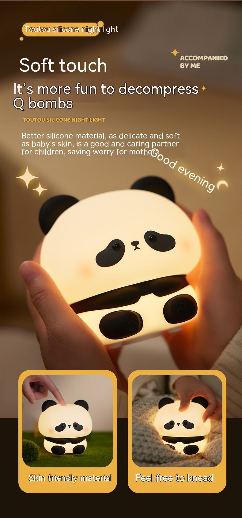 🐼✨ PandaGlow LED Night Light 💡💤
