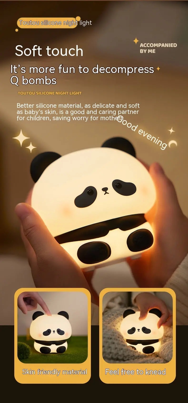 🐼✨ PandaGlow LED Night Light 💡💤 Luminex Lights