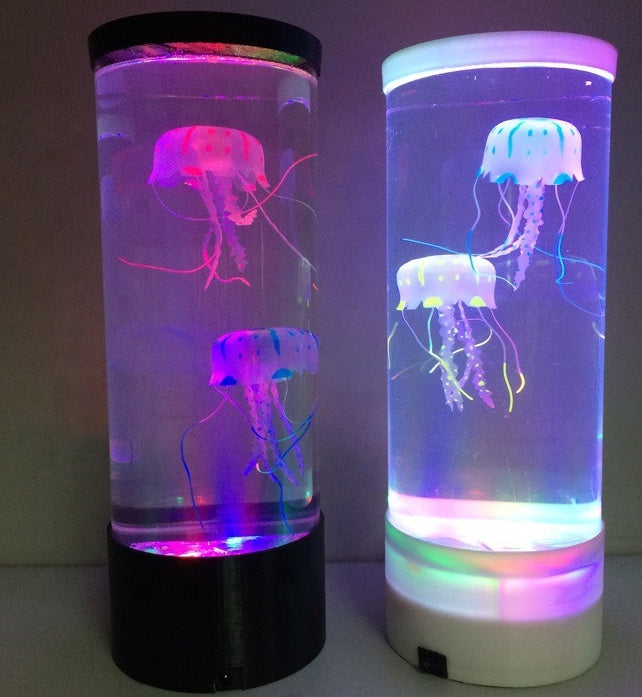 🌊✨ LED Jellyfish Volcano Aquarium Lamp – Night Light & Mood Booster 💡🐠