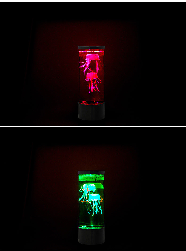 🌊✨ LED Jellyfish Volcano Aquarium Lamp – Night Light & Mood Booster 💡🐠