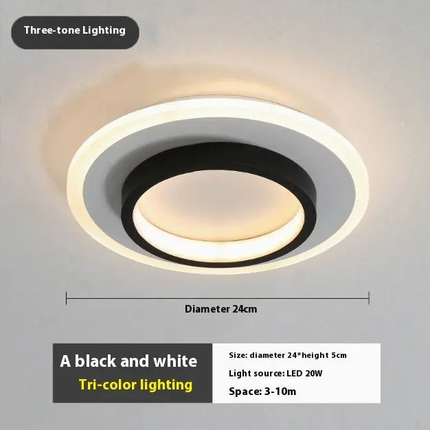 Corridor & Balcony LED Wall Lights – Sleek Black and White Design Luminex Lights