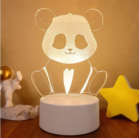💡 3D Visual LED Night Light – Touch & Remote Control