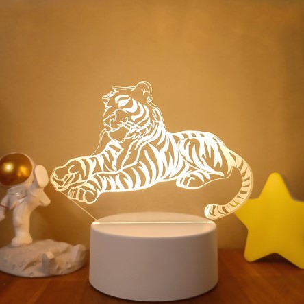 💡 3D Visual LED Night Light – Touch & Remote Control