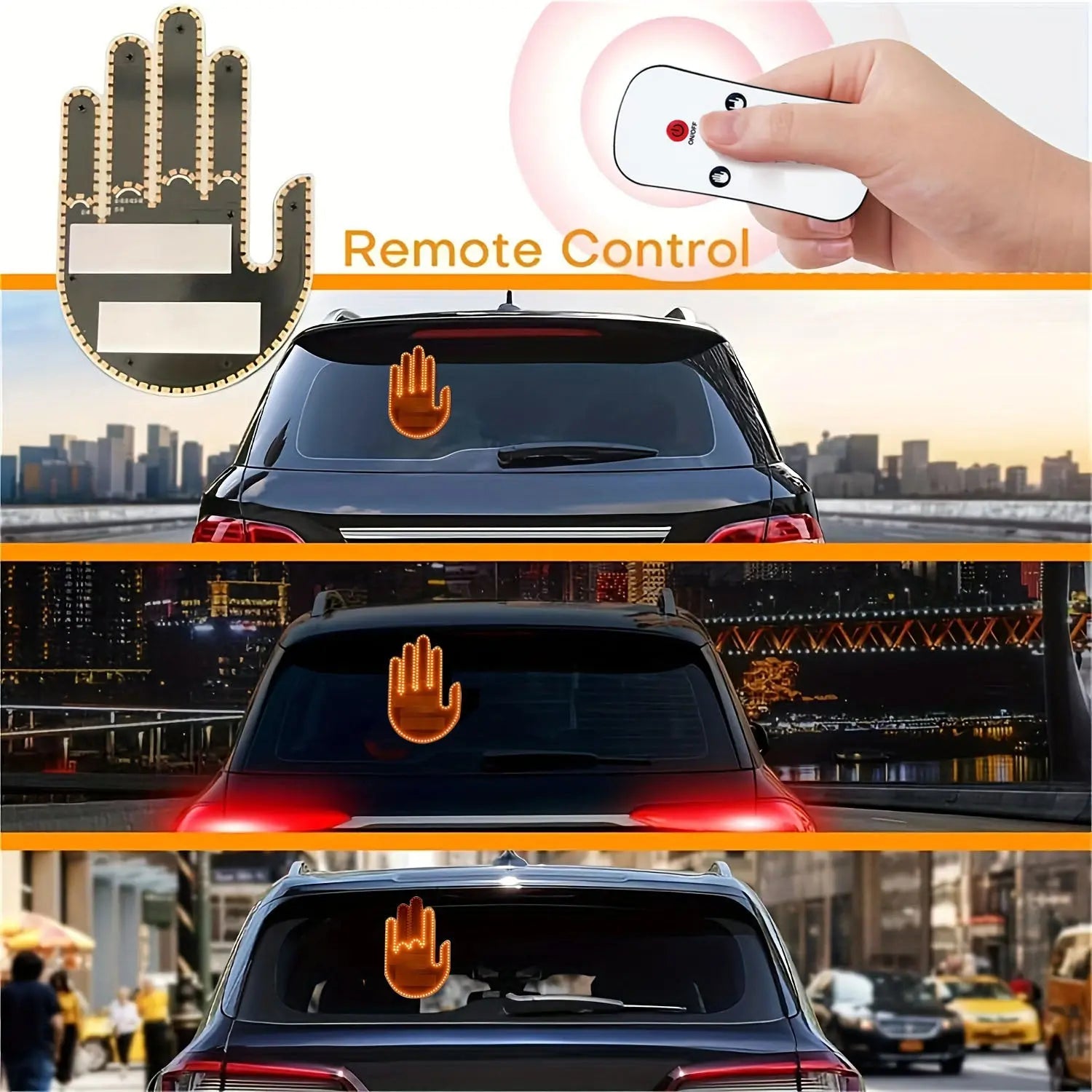 🚗✨ Finger Car Lights – Fun Glow for Your Ride Luminex Lights