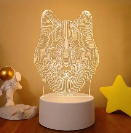 💡 3D Visual LED Night Light – Touch & Remote Control Luminex Lights