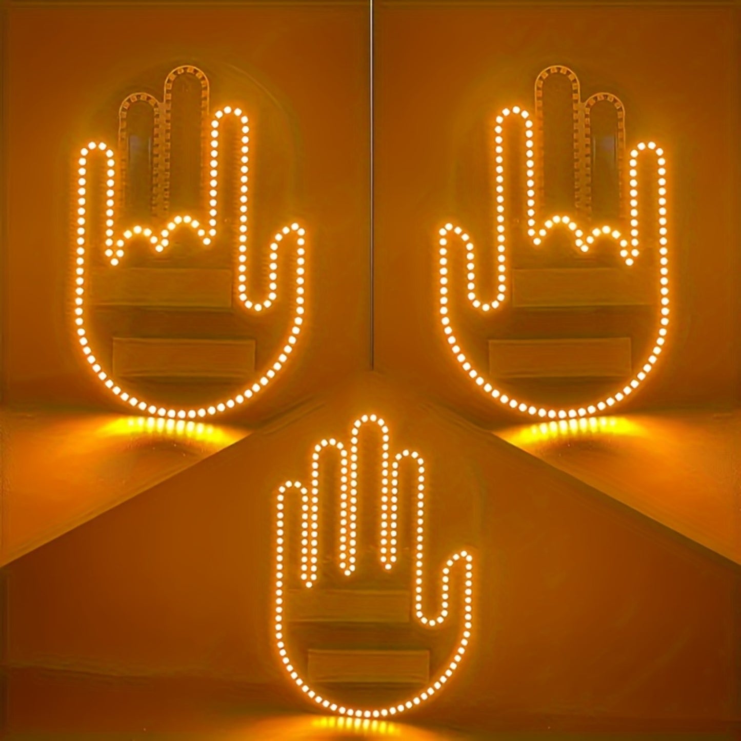 🚗✨ Finger Car Lights – Fun Glow for Your Ride