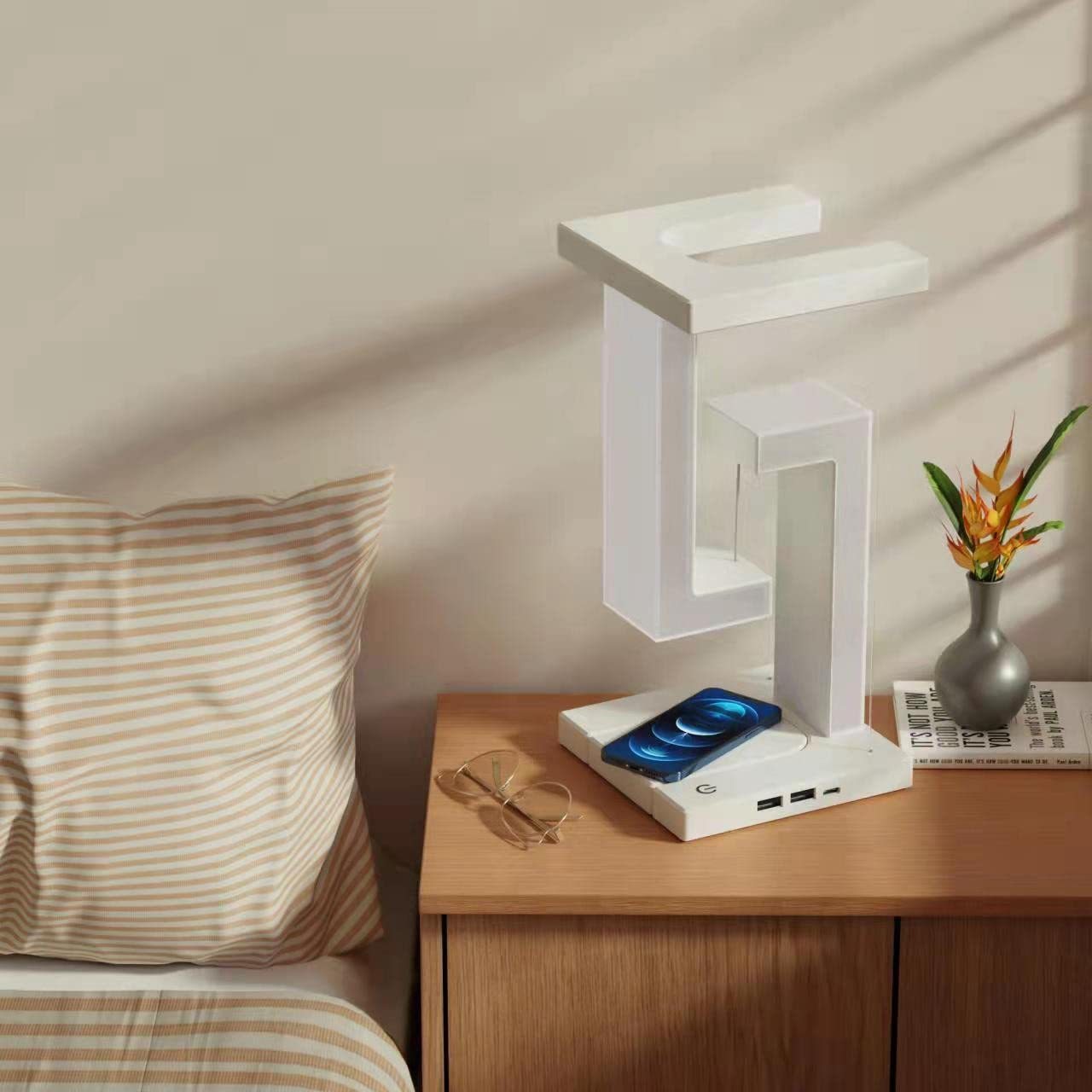 ✨📱 Wireless Charging Suspension Lamp & Phone Charger 💡🧲