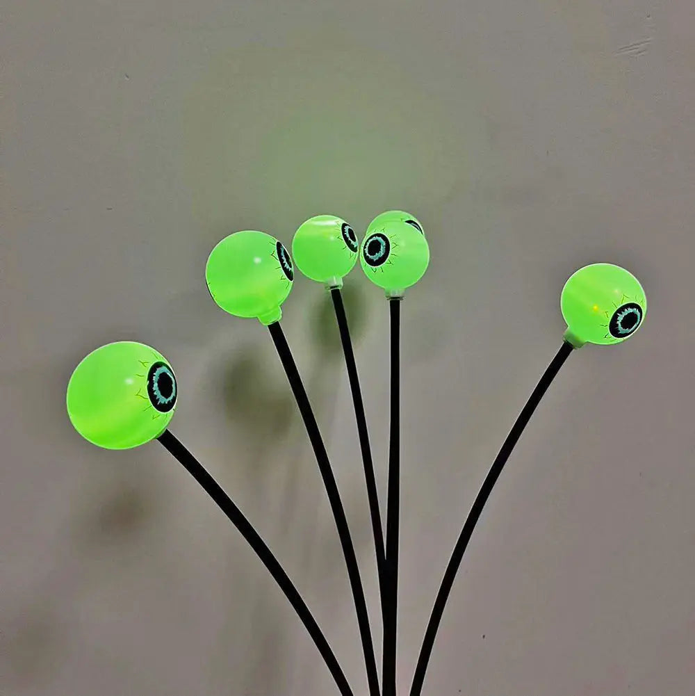 👁️🔮 Halloween Solar-Powered Eyeball String Lights – Spooky Outdoor Yard & Garden Decor 🎃✨ Luminex Lights