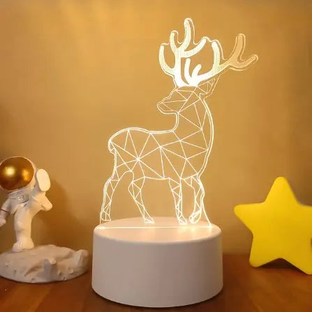 💡 3D Visual LED Night Light – Touch & Remote Control Luminex Lights