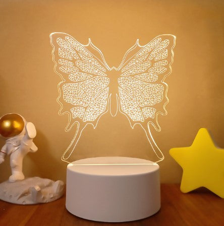 💡 3D Visual LED Night Light – Touch & Remote Control