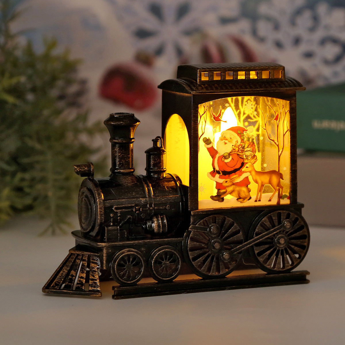 🚂🎄 Retro Train LED Night Light – Festive Vintage Glow