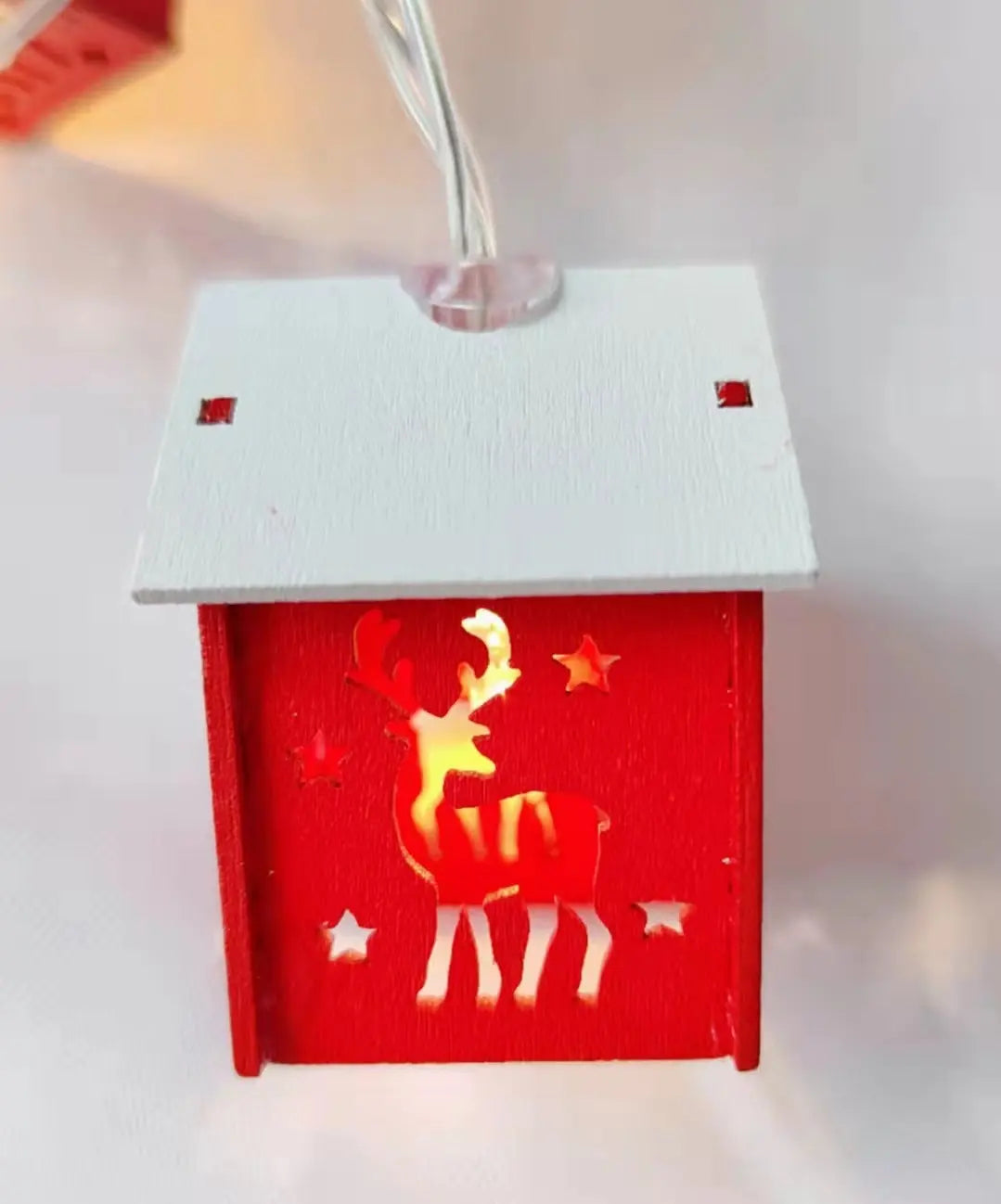 🏠✨ House-Shaped LED String Lights – Christmas & Halloween Lantern Decorations 🎃🌲 Luminex Lights