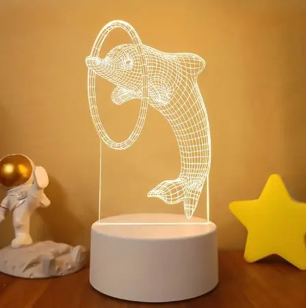 💡 3D Visual LED Night Light – Touch & Remote Control Luminex Lights