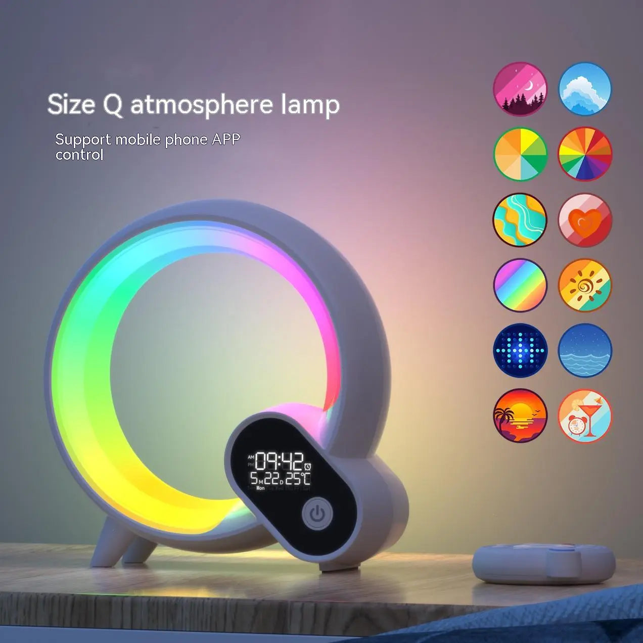 ⏰🌅 Sunrise Alarm Clock & Smart Atmosphere Lamp – Bluetooth Audio + White Noise 💡🎶 Luminex Lights
