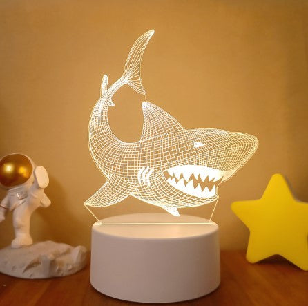💡 3D Visual LED Night Light – Touch & Remote Control