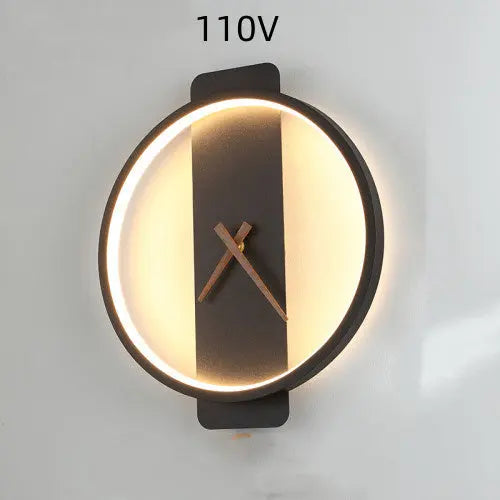 ✨🕰️ Nordic Wall Clock Lamp – Stylish Bedside & Bedroom LED Lighting 🛏️💡 Nova Lights